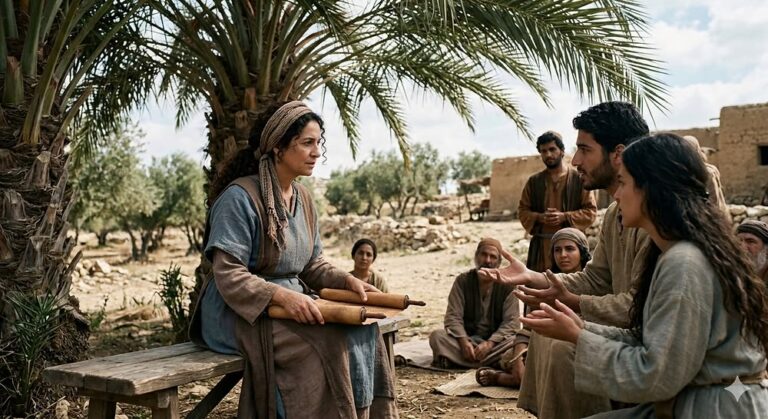 She Held Court Under a Palm Tree